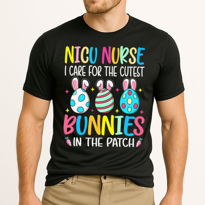 NICU Nurse I Care For The Cutest Bunnies In The Patch Easter Cooling Performance Crew T-Shirt