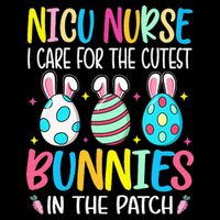 NICU Nurse I Care For The Cutest Bunnies In The Patch Easter Cooling Performance Crew T-Shirt