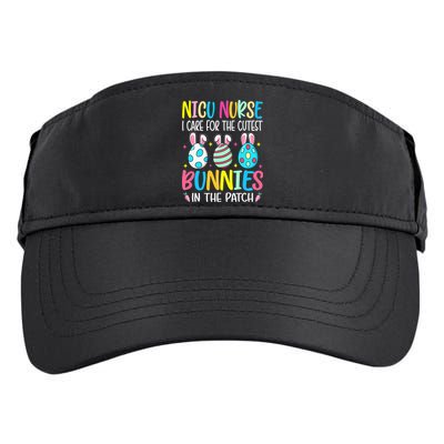 NICU Nurse I Care For The Cutest Bunnies In The Patch Easter Adult Drive Performance Visor