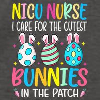 NICU Nurse I Care For The Cutest Bunnies In The Patch Easter Vector Backpack