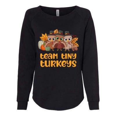 Nicu Nurse Icu Neonatal Team Tiny Turkeys Fall Thanksgiving Gift Womens California Wash Sweatshirt