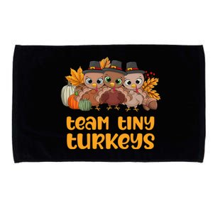 Nicu Nurse Icu Neonatal Team Tiny Turkeys Fall Thanksgiving Gift Microfiber Hand Towel