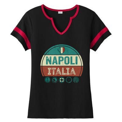 Napoli Naples Italy Holiday Souvenir Ladies Halftime Notch Neck Tee