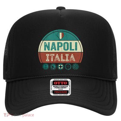 Napoli Naples Italy Holiday Souvenir High Crown Mesh Back Trucker Hat