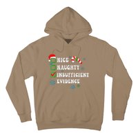 Nice Naughty Insufficient Evidence Christmas Santa Claus Hoodie