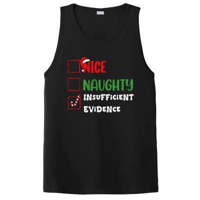 Nice Naughty Insufficient Evidence Christmas Inappropriate PosiCharge Competitor Tank