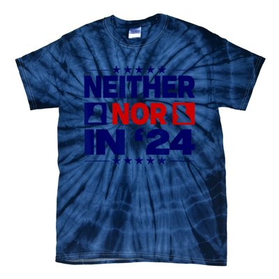 Neither Nor In 24 Funny Trump US Flag Biden Retro Vintage Tie-Dye T-Shirt