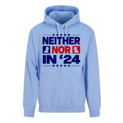 Neither Nor In 24 Funny Trump US Flag Biden Retro Vintage Unisex Surf Hoodie