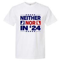 Neither Nor In 24 Funny Trump US Flag Biden Retro Vintage Garment-Dyed Heavyweight T-Shirt