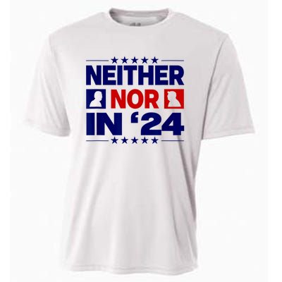 Neither Nor In 24 Funny Trump US Flag Biden Retro Vintage Cooling Performance Crew T-Shirt