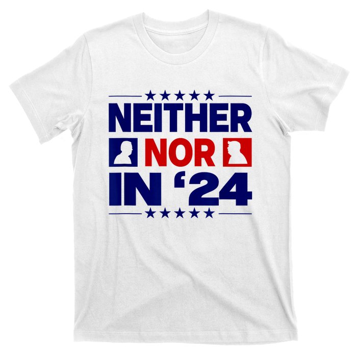 Neither Nor In 24 Funny Trump US Flag Biden Retro Vintage T-Shirt