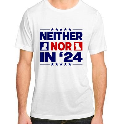 Neither Nor In 24 Funny Trump US Flag Biden Retro Vintage Adult ChromaSoft Performance T-Shirt