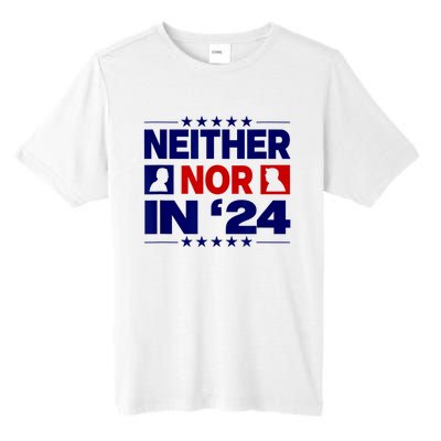 Neither Nor In 24 Funny Trump US Flag Biden Retro Vintage Tall Fusion ChromaSoft Performance T-Shirt