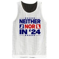 Neither Nor In 24 Funny Trump US Flag Biden Retro Vintage Mesh Reversible Basketball Jersey Tank