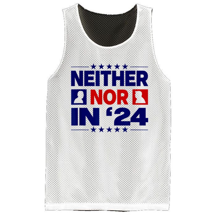 Neither Nor In 24 Funny Trump US Flag Biden Retro Vintage Mesh Reversible Basketball Jersey Tank