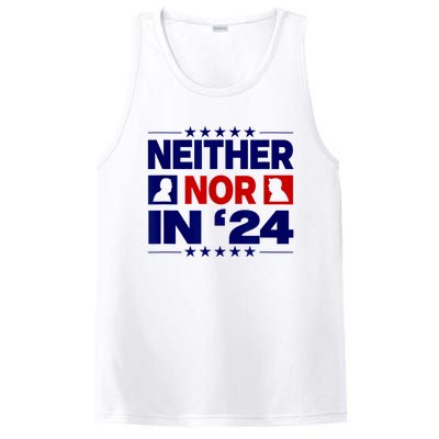 Neither Nor In 24 Funny Trump US Flag Biden Retro Vintage PosiCharge Competitor Tank