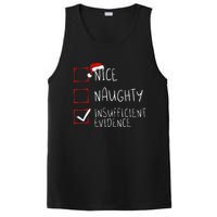 Nice Naughty Insufficient Evidence Christmas Santa Claus PosiCharge Competitor Tank