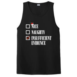 Nice Naughty Insufficient Evidence Christmas List Santa Xmas Gift PosiCharge Competitor Tank