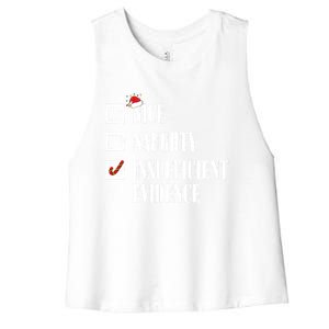 Nice Naughty Insufficient Evidence Christmas List Santa Xmas Gift Women's Racerback Cropped Tank