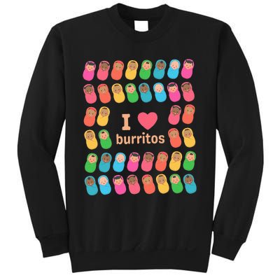 NICU Nurse I Love Burritos Infant Care Specialist Newborn Sweatshirt