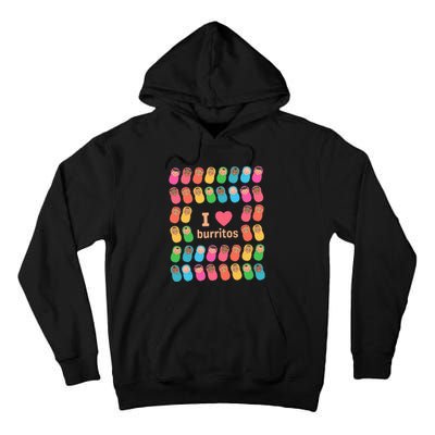 NICU Nurse I Love Burritos Infant Care Specialist Newborn Tall Hoodie