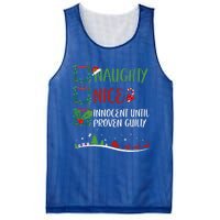 Nice Naughty Innocent Until Proven Guilty Christmas Santa Meaningful Gift Mesh Reversible Basketball Jersey Tank