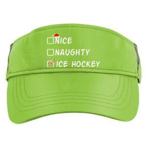 Nice Naughty Ice Hockey Funny Christmas Ice Hockey Player Gift Adult Drive Performance Visor