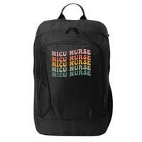 NICU Nurse ICU Neonatal Retro Nursing Team Tiny Humans City Backpack