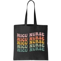 NICU Nurse ICU Neonatal Retro Nursing Team Tiny Humans Tote Bag