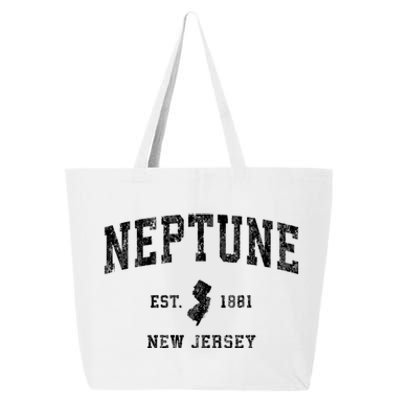 Neptune New Jersey Nj Vintage Athletic Sports 25L Jumbo Tote