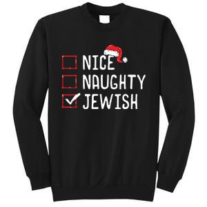 Nice Naughty Jewish Christmas List Sweatshirt