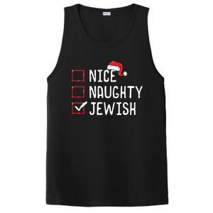 Nice Naughty Jewish Christmas List PosiCharge Competitor Tank