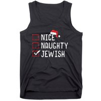 Nice Naughty Jewish Christmas List Tank Top