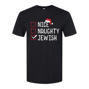 Nice Naughty Jewish Christmas List Softstyle CVC T-Shirt