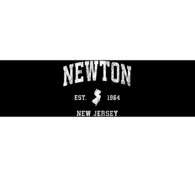 Newton New Jersey Nj Vintage Athletic Bumper Sticker