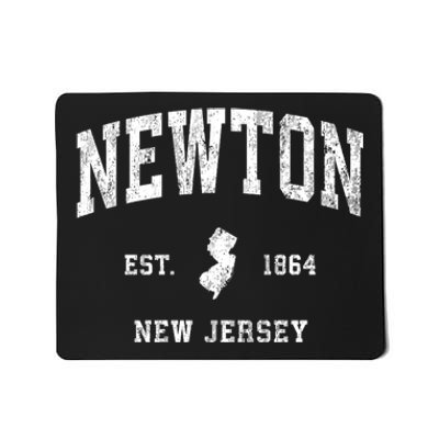 Newton New Jersey Nj Vintage Athletic Mousepad