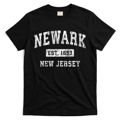 Newark New Jersey Nj Vintage Established Sports T-Shirt