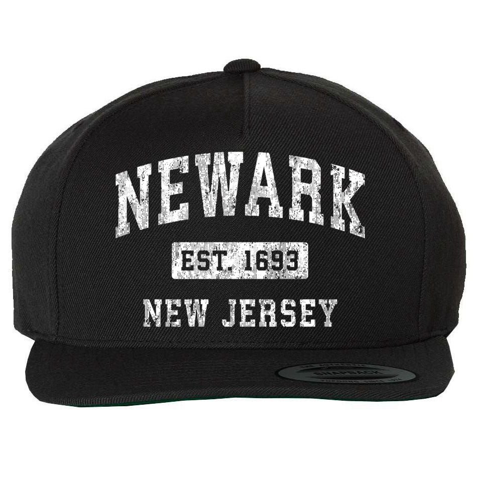 Newark New Jersey Nj Vintage Established Sports Wool Snapback Cap