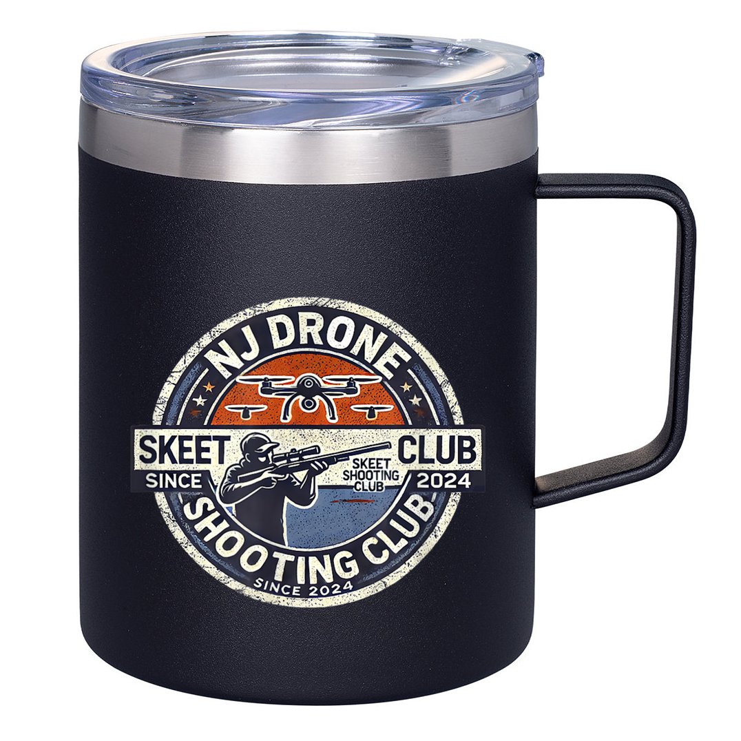 Nj New Jersey Drone Skeet Shooting Club 12oz Stainless Steel Coffee Mug