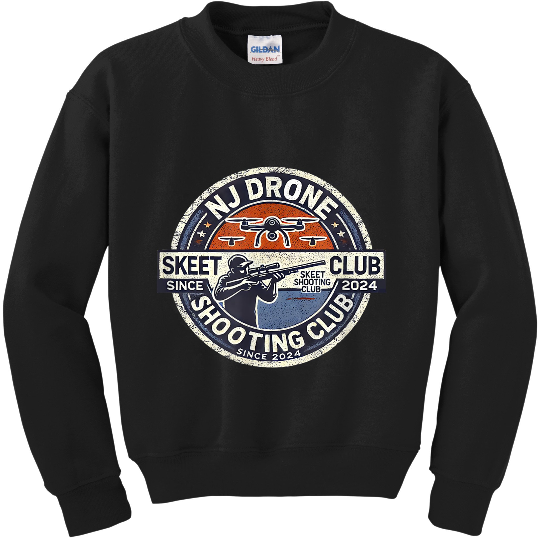 Nj New Jersey Drone Skeet Shooting Club Kids Sweatshirt