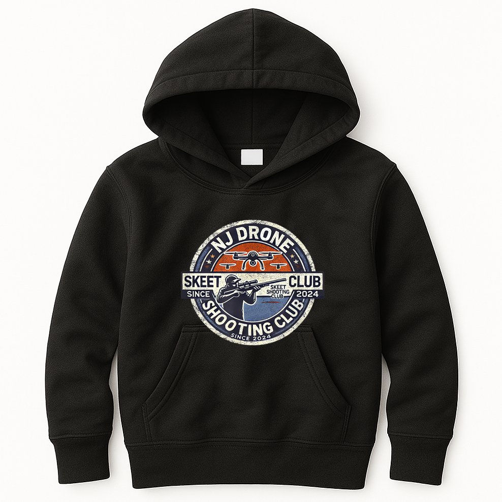 Nj New Jersey Drone Skeet Shooting Club Kids Hoodie