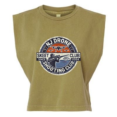 Nj New Jersey Drone Skeet Shooting Club Garment-Dyed Women's Muscle Tee