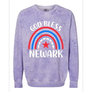 Newark New Jersey Gift I Love Newark Usa Gift Colorblast Crewneck Sweatshirt