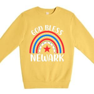 Newark New Jersey Gift I Love Newark Usa Gift Premium Crewneck Sweatshirt