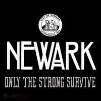 Newark New Jersey Only The Strong Survive Drawstring Bag