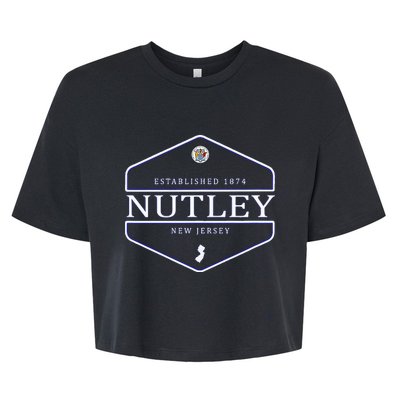 Nutley New Jersey Nutley Nj Bella+Canvas Jersey Crop Tee