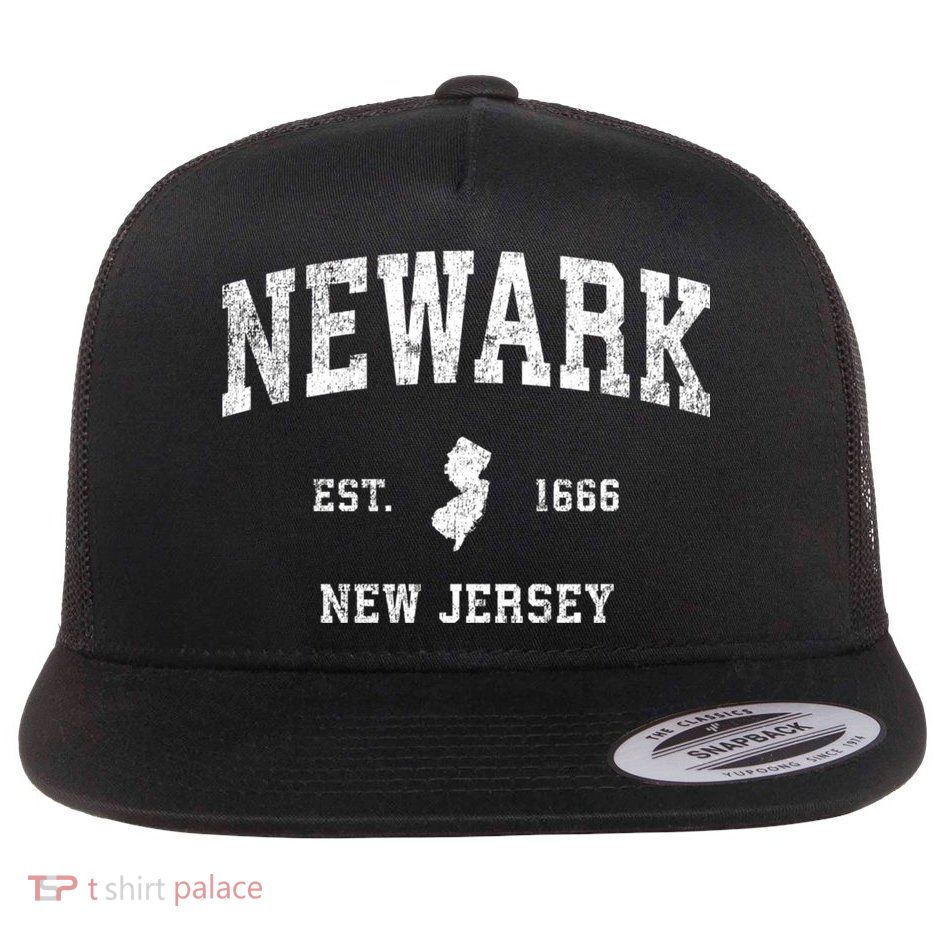 Newark New Jersey Nj Vintage Sports Design Flatbill Hat