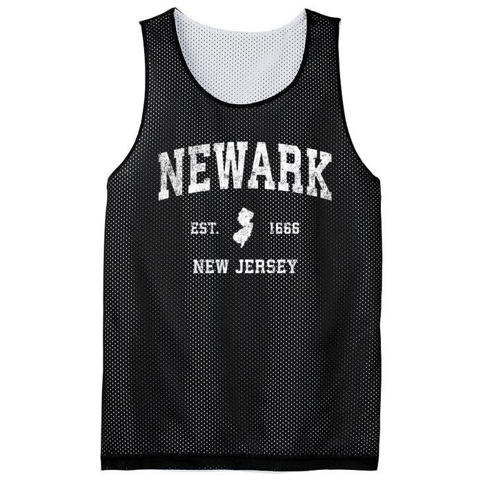 Newark New Jersey Nj Vintage Sports Design Mesh Reversible Basketball Jersey Tank