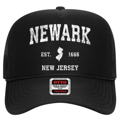 Newark New Jersey Nj Vintage Sports Design Trucker Hat