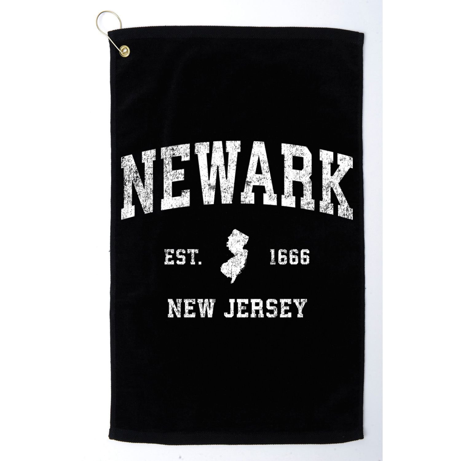Newark New Jersey Nj Vintage Sports Design Golf Towel